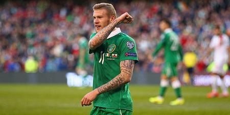 PIC: Polish midfielder tweets graphic after-effects of that James McClean reducer