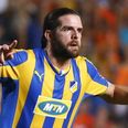 Pics: Cillian Sheridan’s jersey and boots are trying to kill him