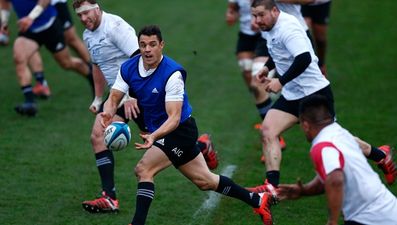Dan Carter is back for the Scotland game and he is… pig racing