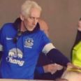 Vine: You dirty ba**ard-Everton fan caught doing the unthinkable