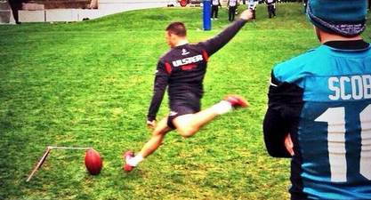 Ulster Rugby star trains with Jacksonville Jaguars
