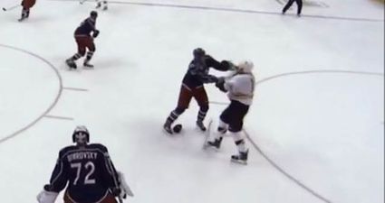 Video: A good old fashioned ice hockey brawl ends with one-punch knockout