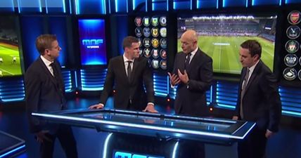 “You need a butt-ometer” – Neville and Carragher grill Howard Webb about referees