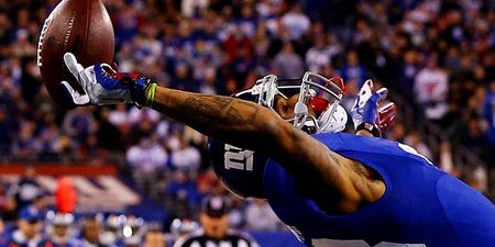 Odell Beckham shows off his arm in Dude Perfect video