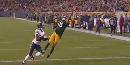 Vine: Astonishingly graceful one-handed touchdown catch