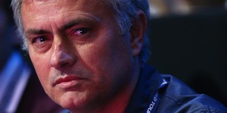 Jose Mourinho made this face for all 56 minutes as he got jeered during Murray’s defeat