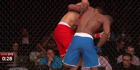 UFC fighter lets loose in the octagon … in all the wrong ways