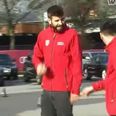 VIDEO: Lionel Messi and Gerard Pique almost get killed by speeding Sergio Busquets