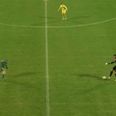 GIF: Slovenian ‘keeper wants to be Manuel Neuer, promptly f**ks it up