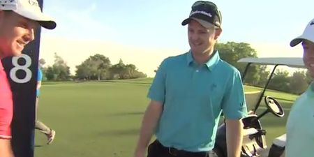 VIDEO: McIlroy, Rose and Stenson recreate their greatest moments on Earth