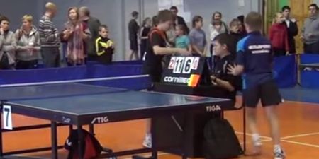 VIDEO: Refereeing a table-tennis match is more dangerous than it might seem