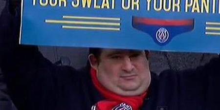 Pic: World’s creepiest Zlatan Ibrahimovic fan’s suitably freaky banner