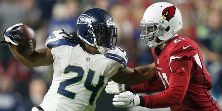 Marshawn Lynch was in full Beast Mode against the Cardinals