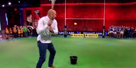 VIDEO: England rugby player Ben Kay is fair good at hurling