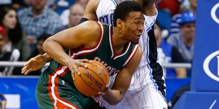 The Greek Freak gifts team-mate dunk with no-look pass