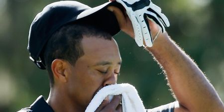 Tiger Woods had a pretty catastrophic comeback to golf today
