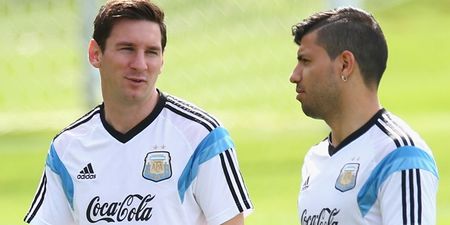 Sergio Aguero will try to convince Lionel Messi to move to the Premier League
