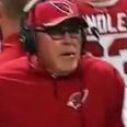 VINE: Bruce Arians chances his arm by telling referee that his challenge flag fell out of his pocket
