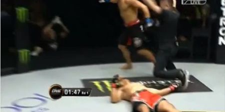 VINE: Vicious KO in ONE FC makes us think that the banning of soccer kicks is probably for the best