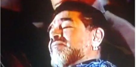 VINE: Maradona caught snoozing during Venezuelan president’s speech