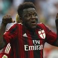 VINE: Sully Muntari got really angry after being subbed by AC Milan tonight