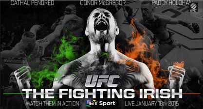 Video: Spine-tingling ‘Fighting Irish’ UFC promo featuring McGregor, Pendred and Holohan