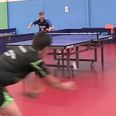 Video: This curling, backhand, around-the-net winner is table tennis at its finest