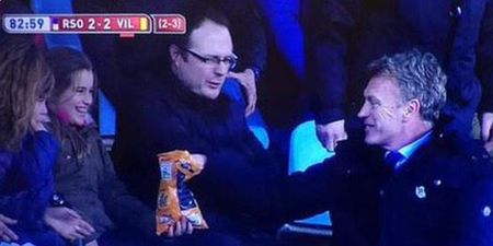 Eating crisps with fans earns David Moyes a two-game ban (sort of)