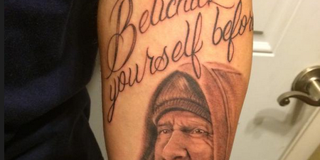 Pic: New England Patriots fan gets hilarious/horrific Bill Belichick tattoo