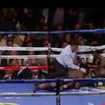 VINE: Bermane Stiverne used a rugby tackle to try and win a world boxing title