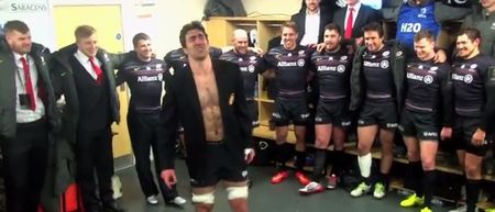 Video: Kelly Brown celebrated thumping Munster by belting out the Baywatch theme song after the game