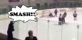 Vine: Woman gives perfectly sardonic response to parent smashing glass at pee-wee Ice Hockey game