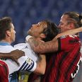Video: Philippe Mexes tries to strangle opponent after being sent off