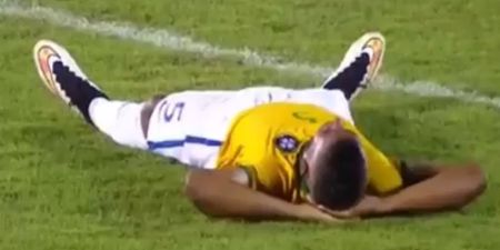 VIDEO: Brazilian U20 player takes time wasting to new level by having a little lie down
