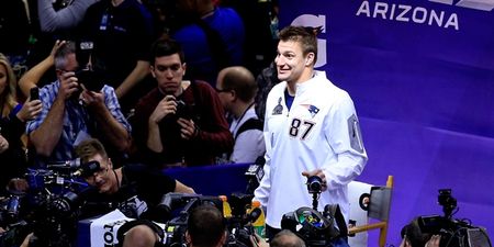 Vines: Super Bowl Media Day was made for Rob Gronkowski
