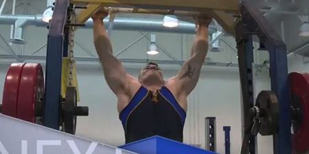 Video: Cian Healy does some serious liftin’ and talks about Cathal Pendred’s rugby playing days