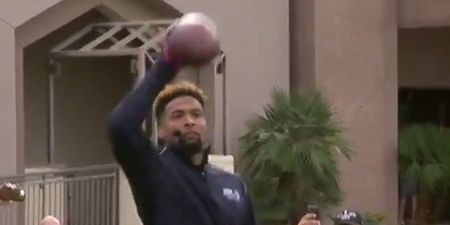 VIDEO: Odell Beckham Jr sets Guinness world record for one-handed catches in a minute
