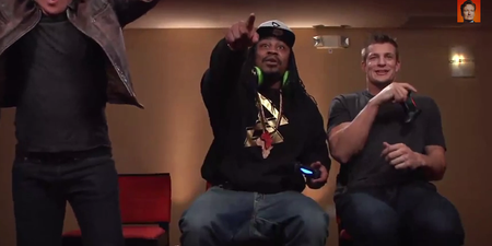 Video: Marshawn Lynch and Rob Gronkowski play Mortal Kombat with Conan O’Brien