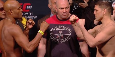 VINE: Anderson Silva and Nick Diaz both make weight ahead of UFC 183 middleweight clash