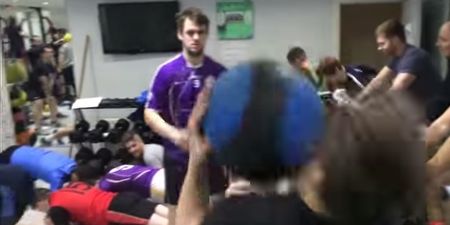 Video: Tyrone GAA player accidentally KO’s teammate with medicine ball pass