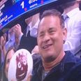 PIC: Tom Hanks took an old friend to the New York Rangers game last night