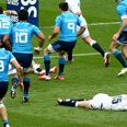VIDEO: The crunching blow that left England’s Mike Brown knocked out