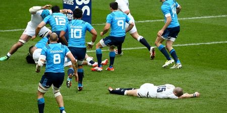 VIDEO: The crunching blow that left England’s Mike Brown knocked out