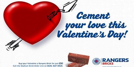 Rangers try sell fans the ultimate Valentines day gift… a brick