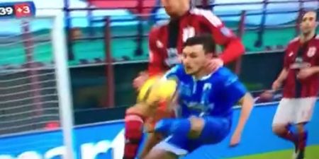 Vine: How on earth did he win a free-kick for this?