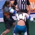 Video: Lacrosse enforcer crumples opponent with multiple uppercuts