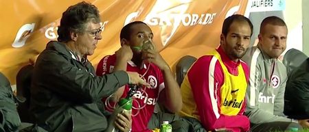 Video: Poor old Anderson needed oxygen after being subbed off in a game in Bolivia last night