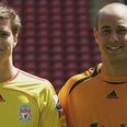 PIC: Pepe Reina and Xabi Alonso are happy out watching the Liverpool game from Germany