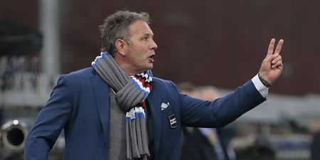 Video: Sampdoria boss Sinisa Mihajlovic clatters own player after he concedes late free