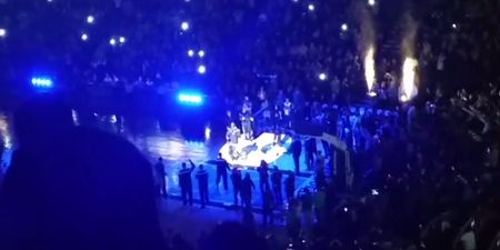 VIDEO: Kevin Garnett was given an incredible welcome home by the Timberwolves last night